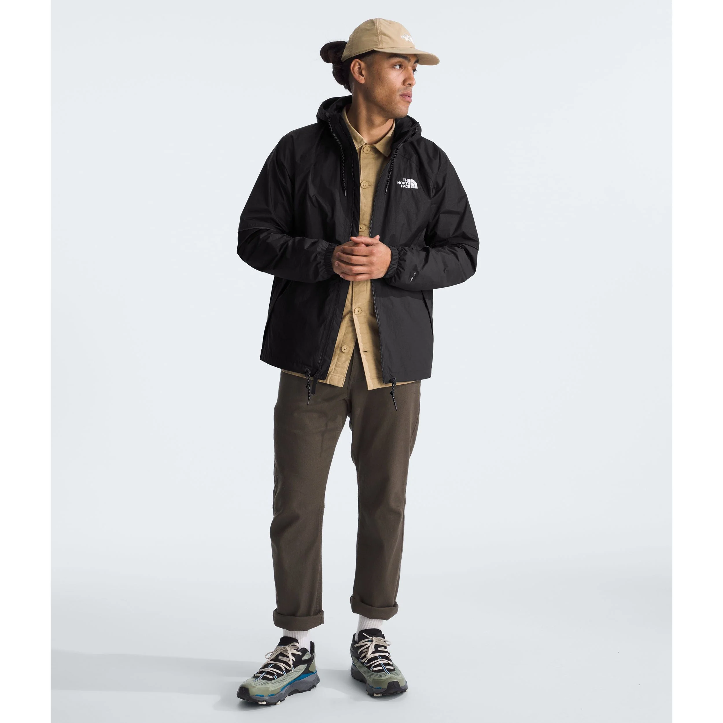 The Nokhjgrth Face-2025 Men’s Antora Rain Hoodie in Black