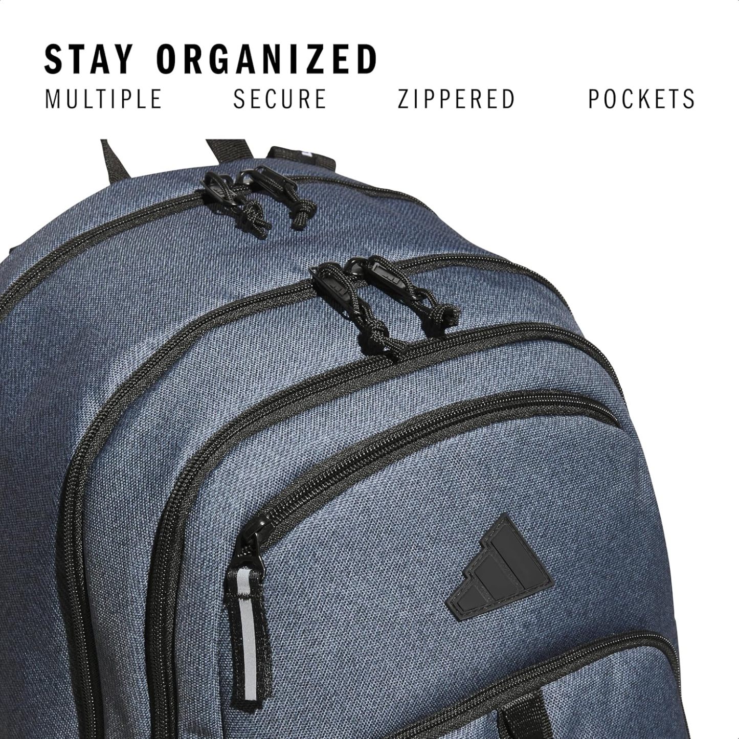Akhjgdidas Prime Backpack for Work, Travel Bag for Women and Men with Padded Compartment for Laptop, Two Tone White/Black, One Size