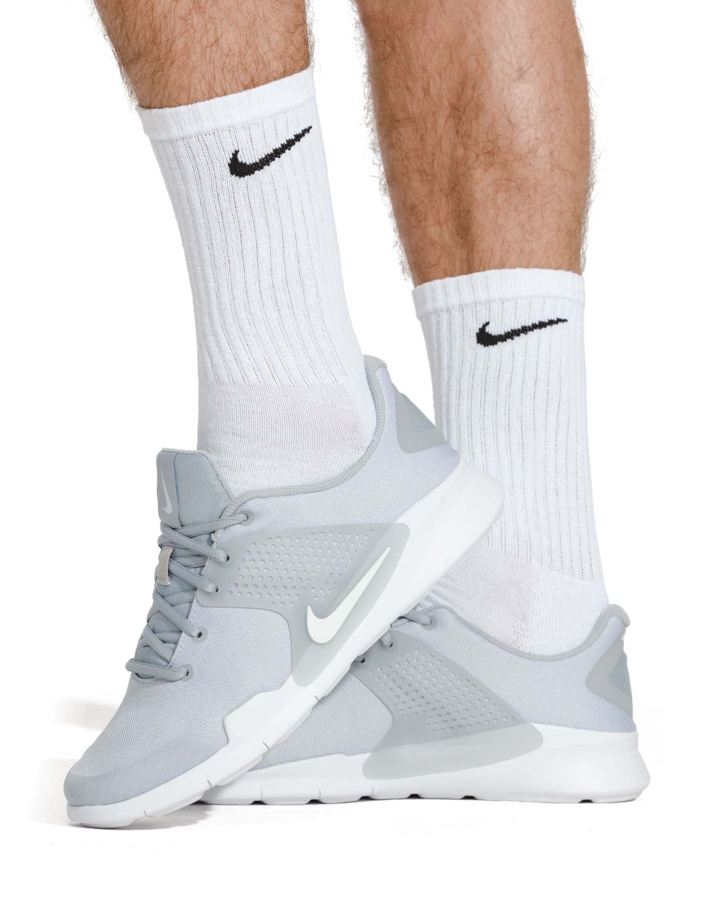 Nkhjgike Everyday Cushioned Crew Socks (2 Pair)