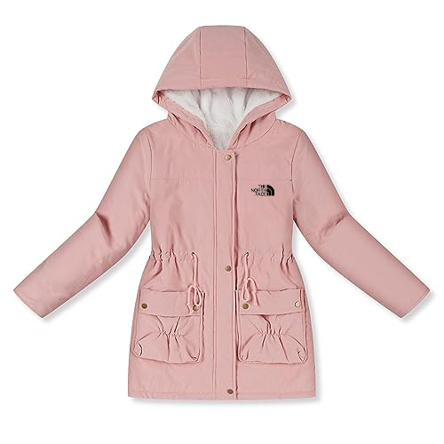 Women's Winter Mid Length Thick Warm Faux Lamb Wool Lined Jacket Coat