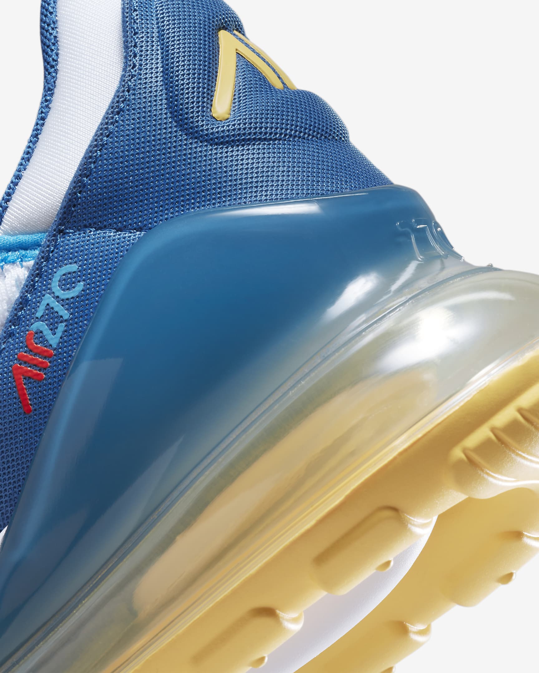 Nikhjgke Air Max 270 Shoes Industrial Blue White Orange Shoes