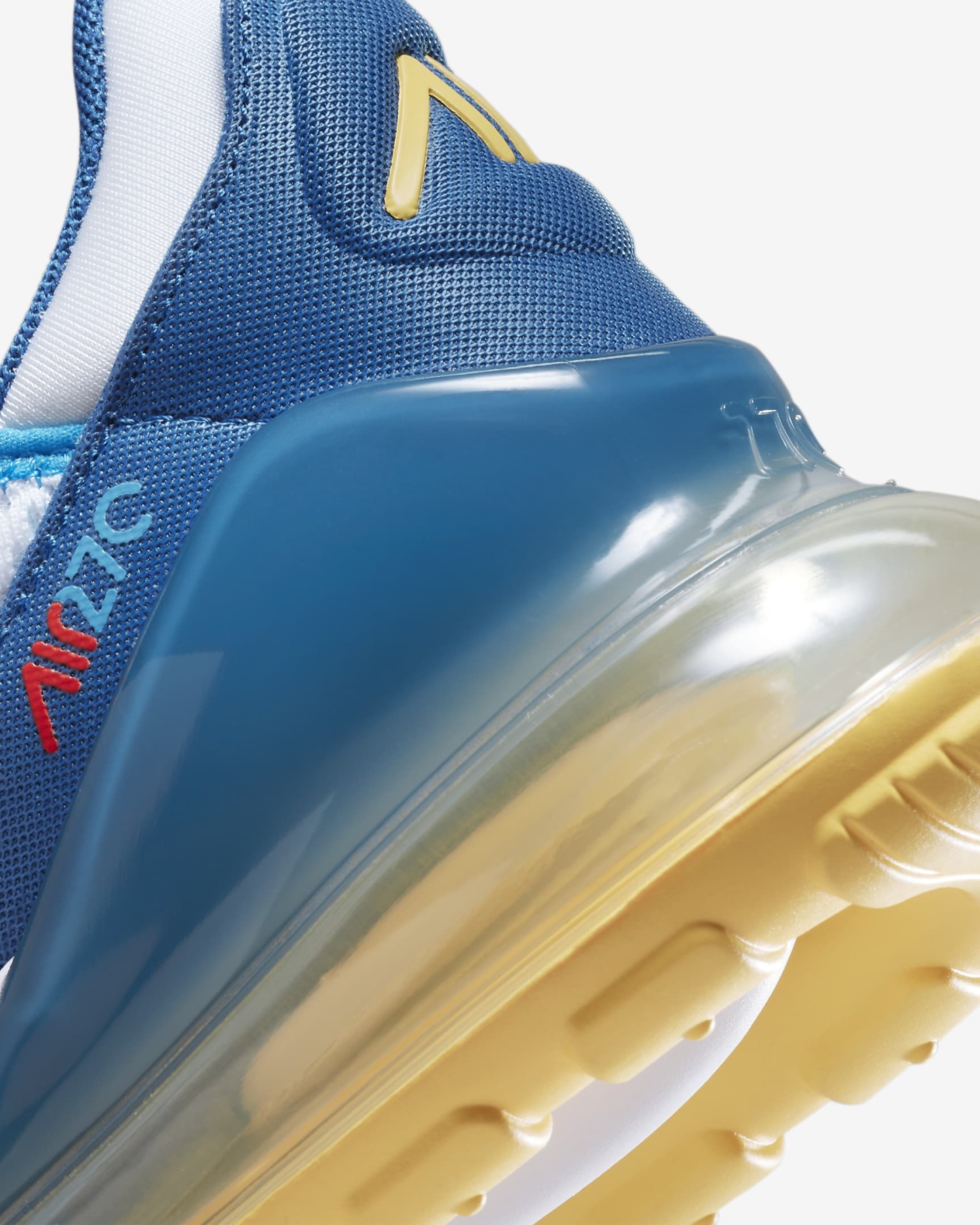 Nikhjgke Air Max 270 Shoes Industrial Blue White Orange Shoes