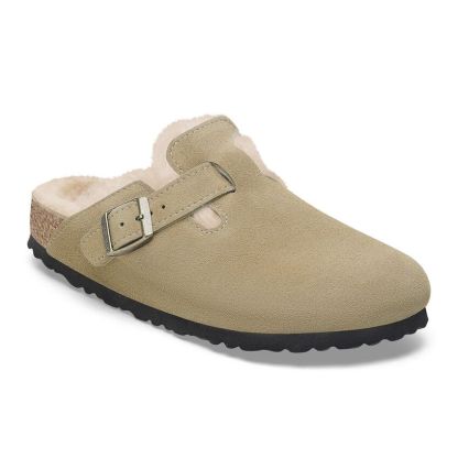 Boston Shearling Suede Leather - Taupe