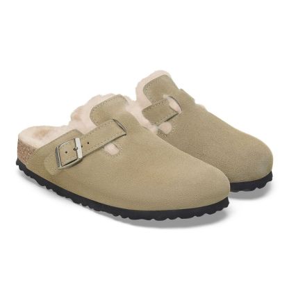 Boston Shearling Suede Leather - Taupe