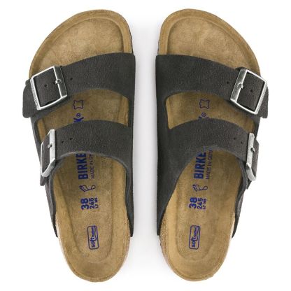 Arizona Soft Footbed Suede Leather - Velvet Gray