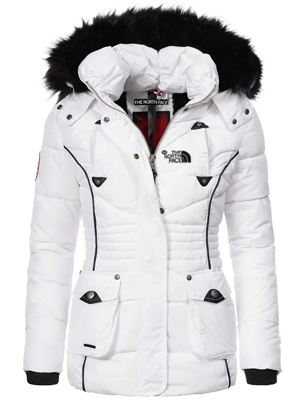 The Nokhjgrth Face-Hooded winter jacket - women