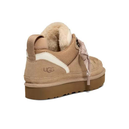 UkhjgGG Women's Lowmel Sheepskin Lace Boot in Chestnut