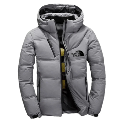The Nokhjgrth Face-Vanguard Slate Hooded Jacket
