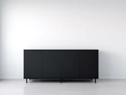 Meuble d'entrée en bois 180x40x80 cm - noir - meuble de rangement au style moderne et épuré-Oakupden