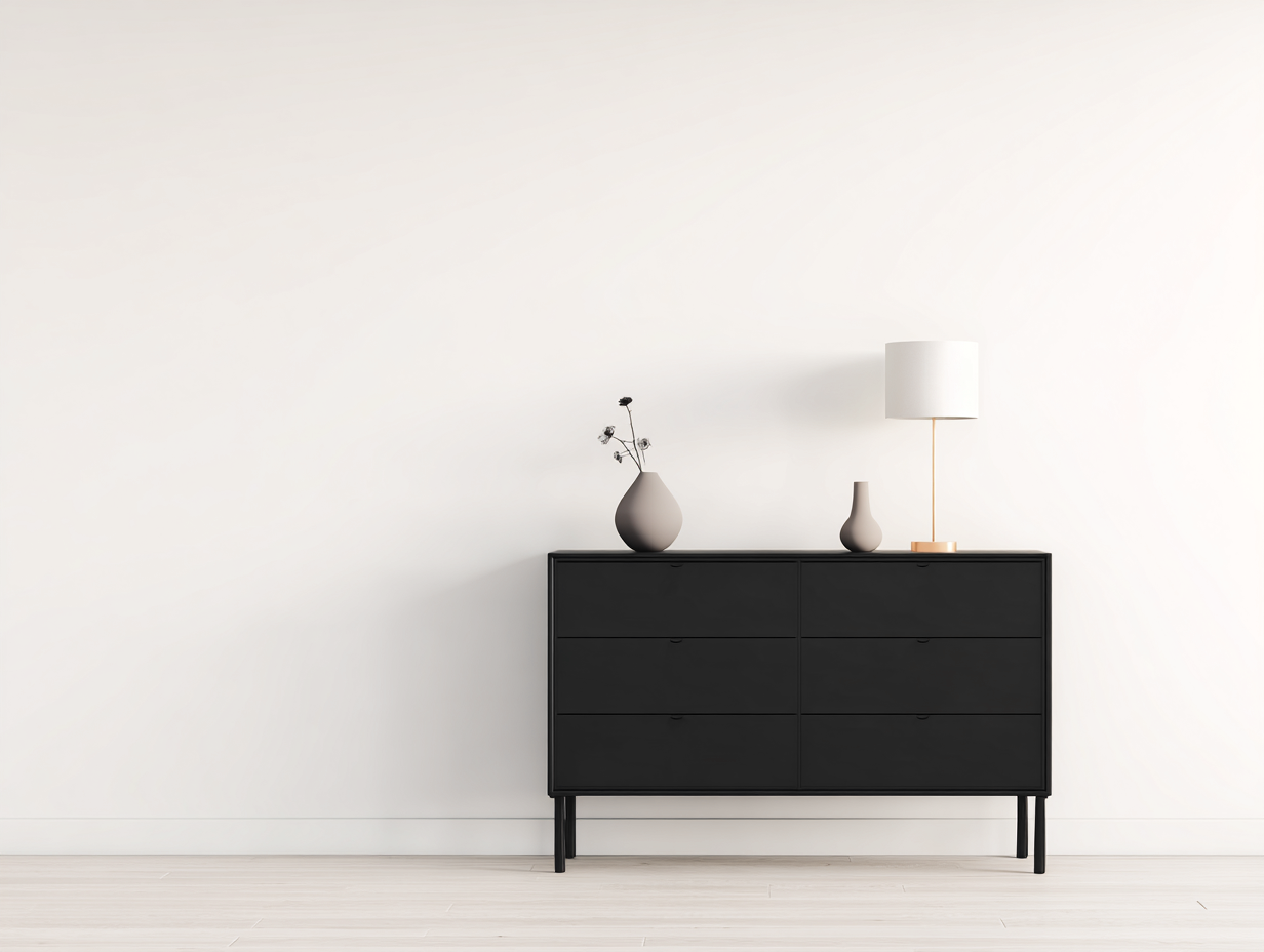 Meuble d'entrée en bois 120x40x80 cm - noir - rangement intérieur style moderne-Oakupden