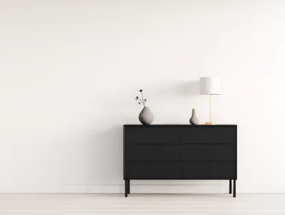 Meuble d'entrée en bois 120x40x80 cm - noir - rangement intérieur style moderne-Oakupden