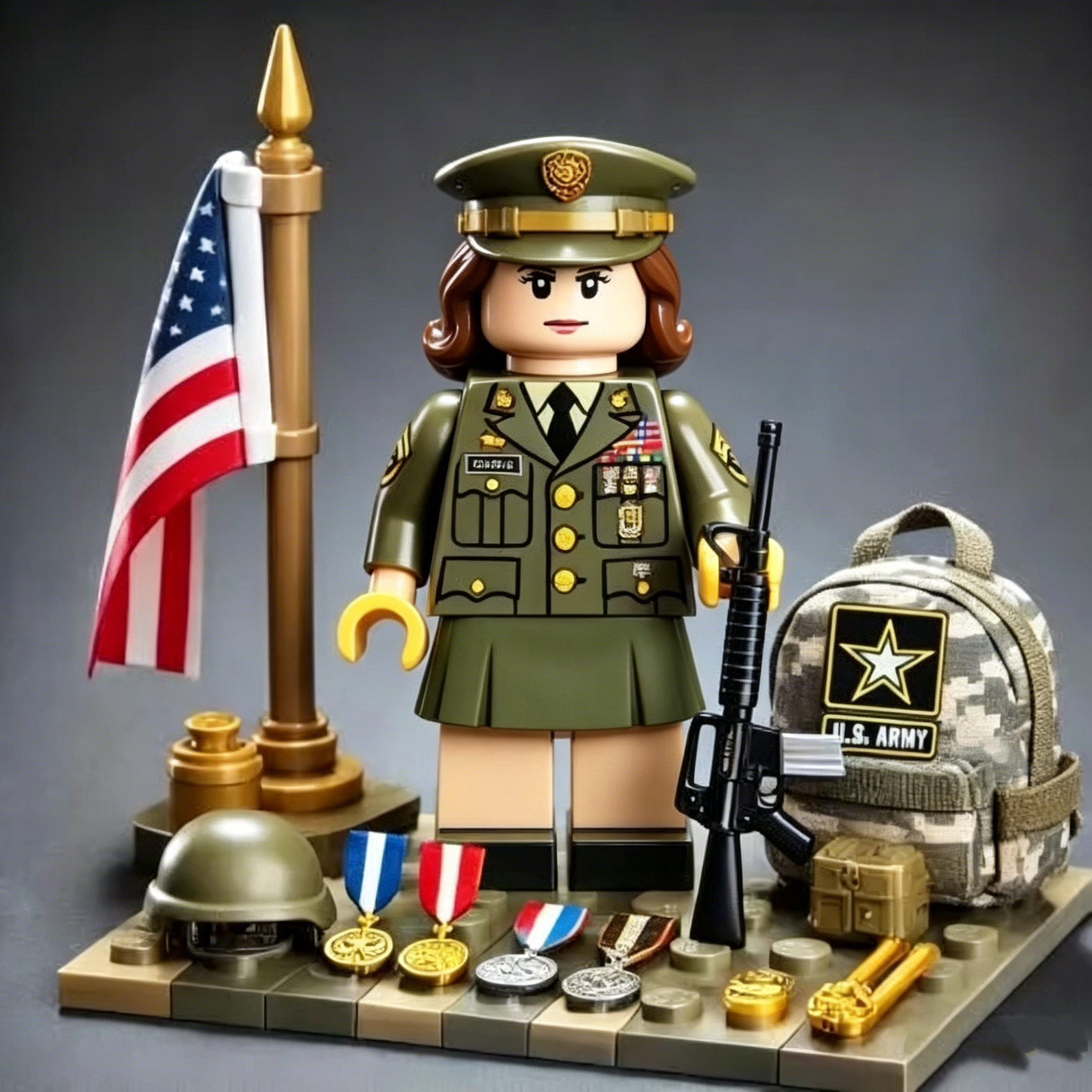 🎖️U.S. Military Patriotic Ornament Building Blocks - 100% Made in the USA