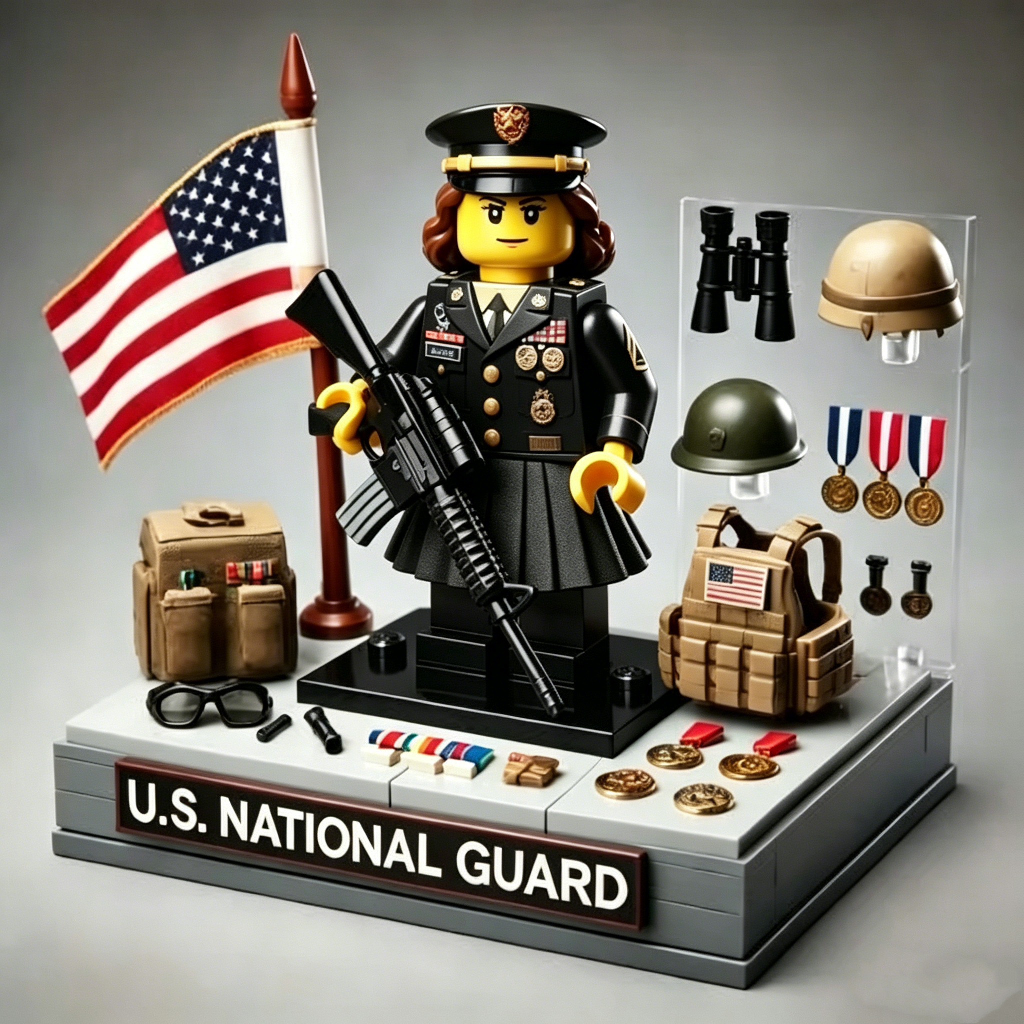 🎖️U.S. Military Patriotic Ornament Building Blocks - 100% Made in the USA