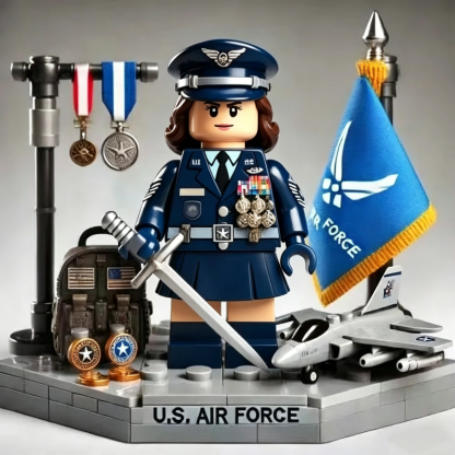 🎖️U.S. Military Patriotic Ornament Building Blocks - 100% Made in the USA