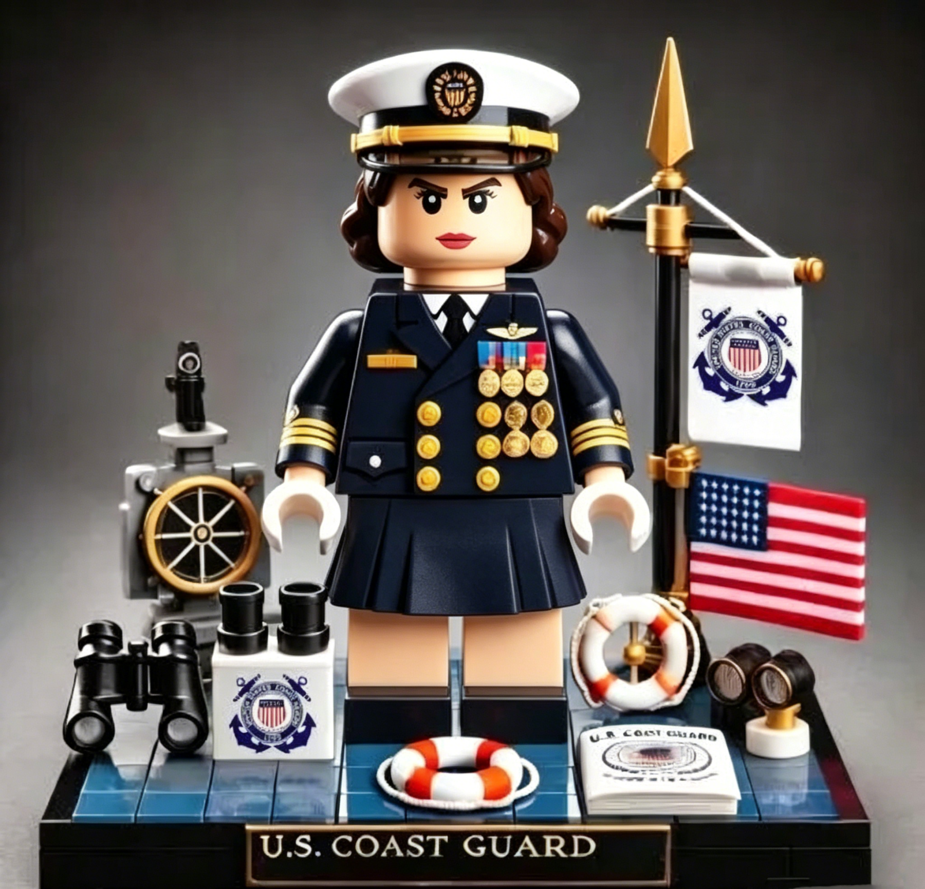 🎖️U.S. Military Patriotic Ornament Building Blocks - 100% Made in the USA