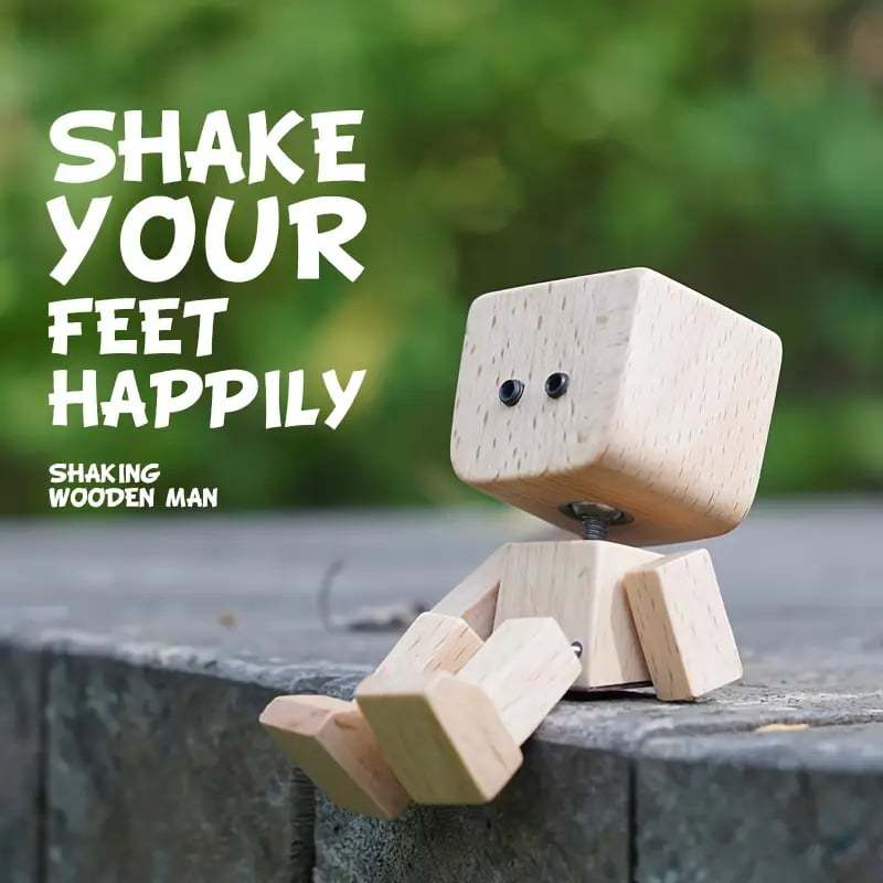 (🌲Early Christmas Sale- 49% OFF) Wobbly Wooden Smile Ornament