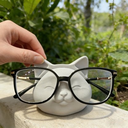 🐱 Cat-Shaped Eyeglass Holder — Cute & Functional Desk Accessory