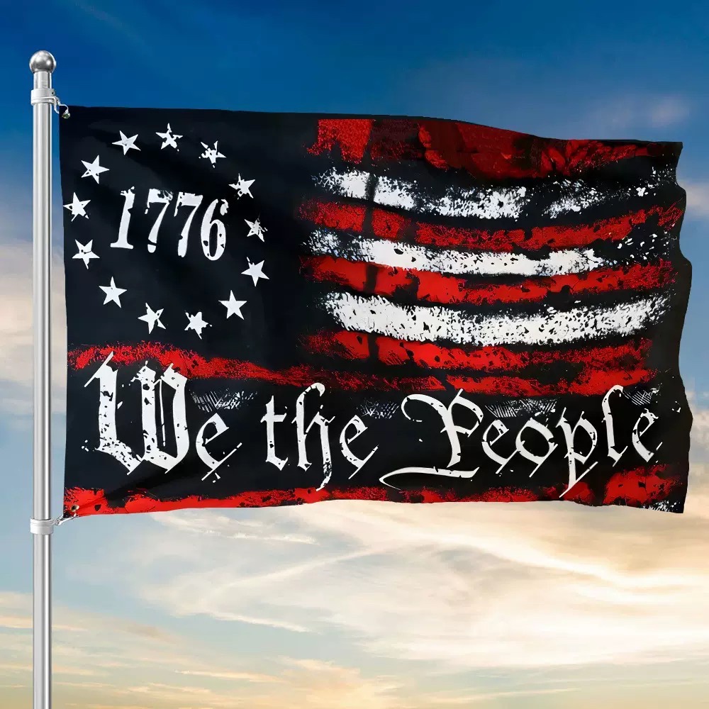 Handmade 1776 “We The People” American Flag (3x5 Ft)