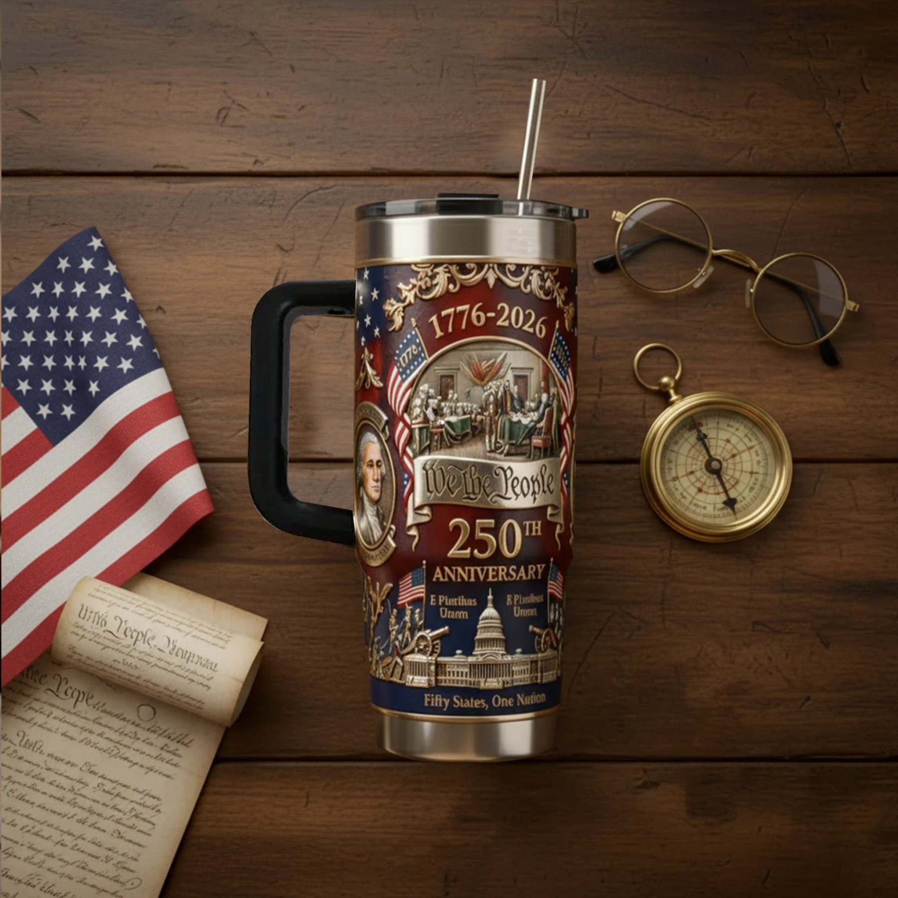 🔥U.S. 250th Anniversary Commemorative Travel Tumbler (1776-2026)