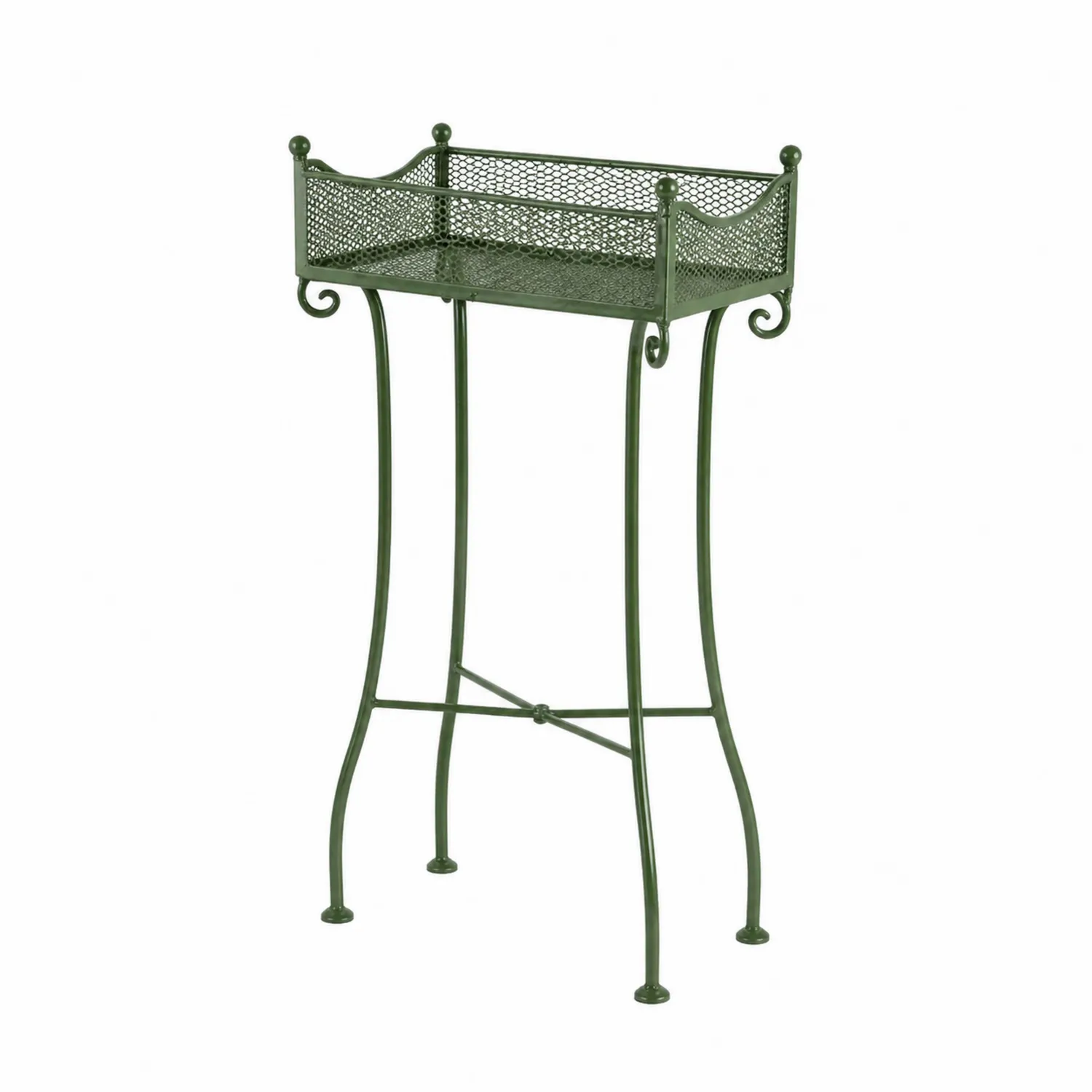 Soporte para plantas de metal verde-Velmirk