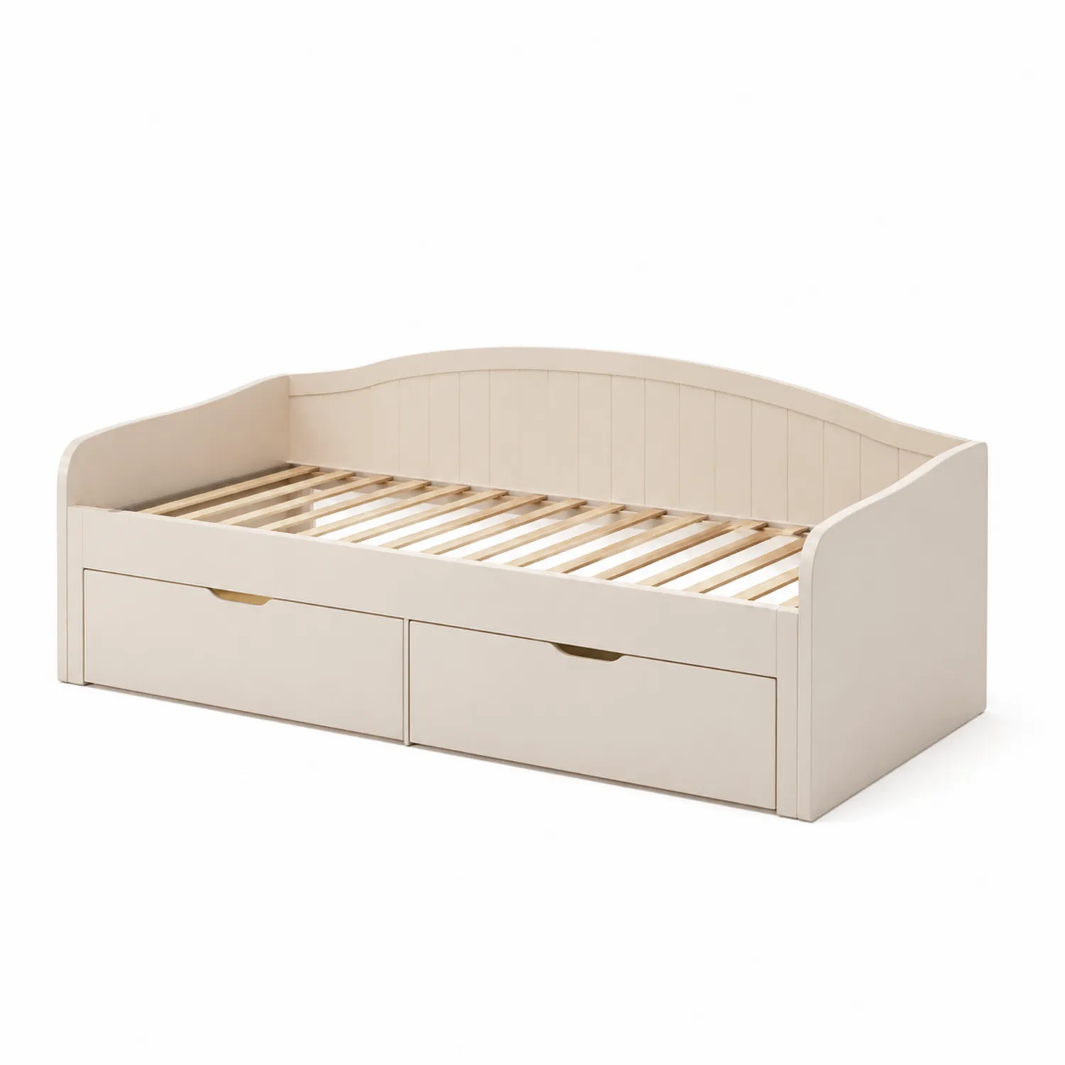 Cama nido de madera MDF con cajones color Beige-Velmirk