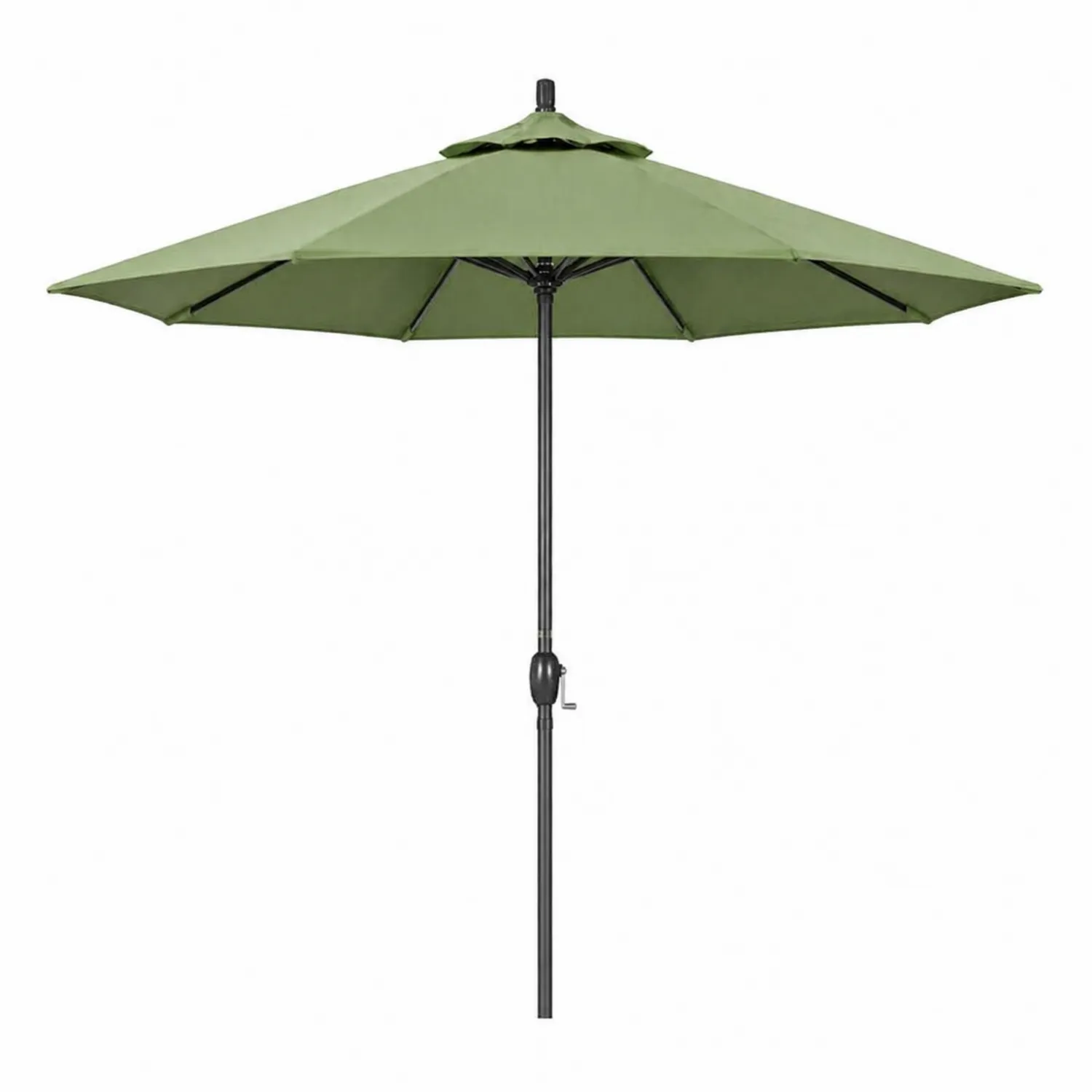 Sombrilla de Patio de Aluminio y Poliéster Verde Ø 2.7 m-Velmirk