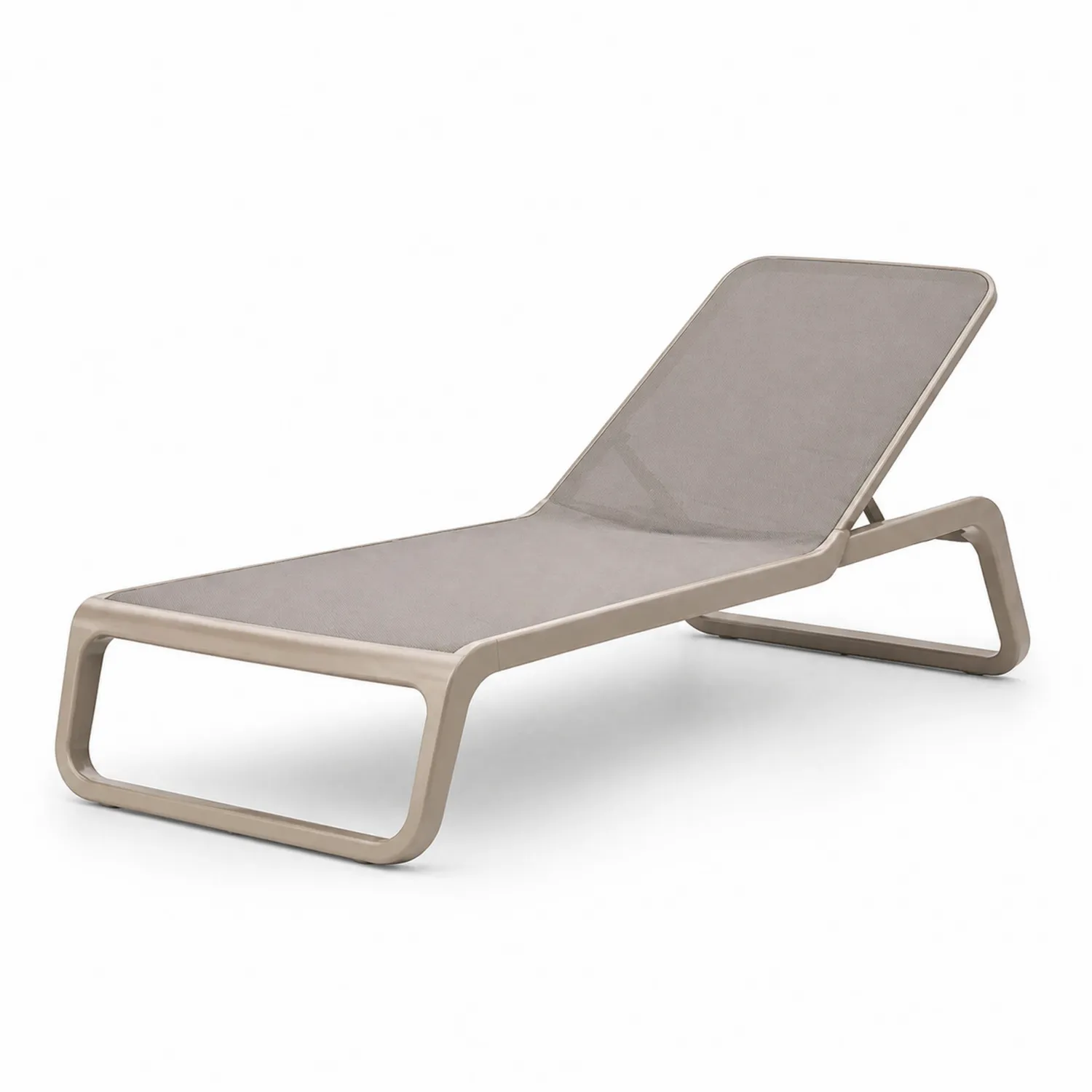 Tumbona de aluminio y textilene color beis-Velmirk