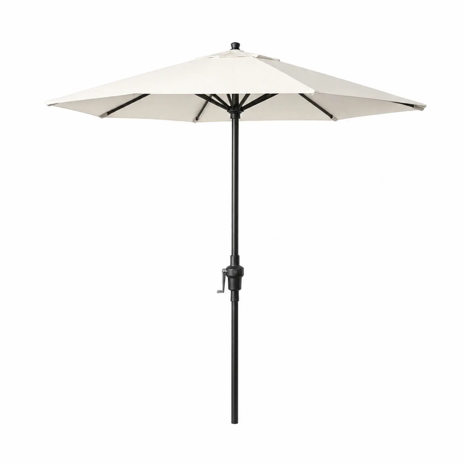 Sombrilla de Patio de Aluminio con Tela de Poliéster 200 cm Beige-Velmirk