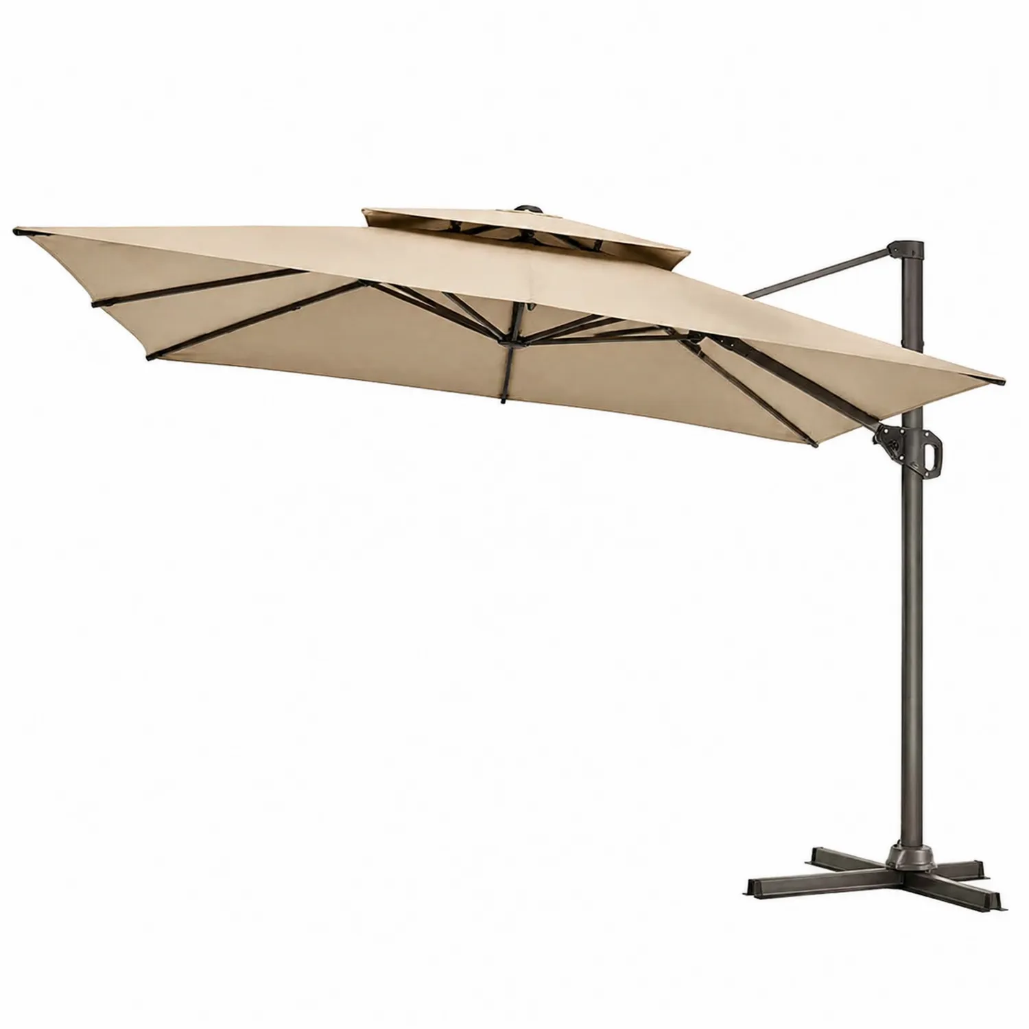 Sombrilla de Aluminio con Poliéster Beige-Velmirk
