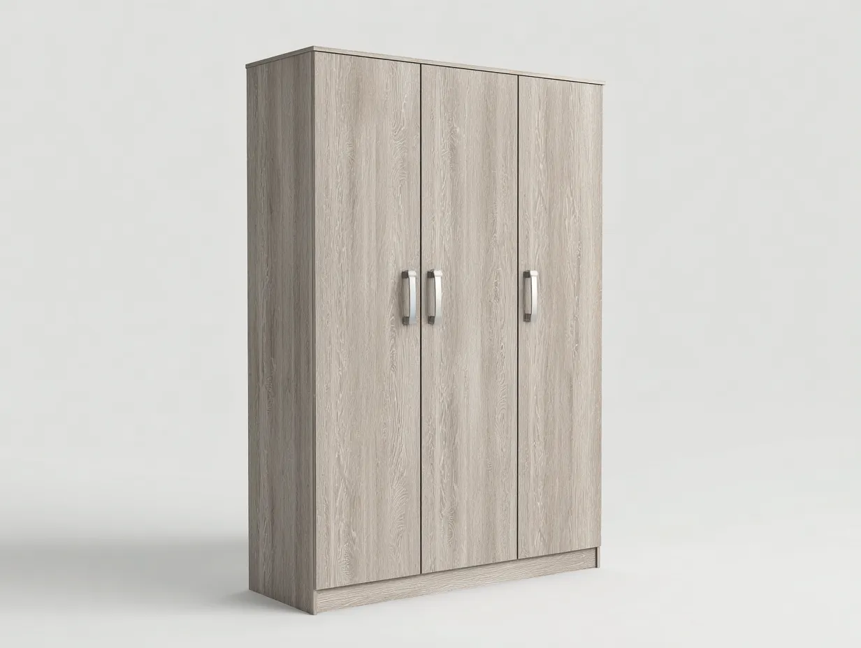 Armadio-Legno-170x57x198 cm-Rovere grigio-Design moderno-Havengonest