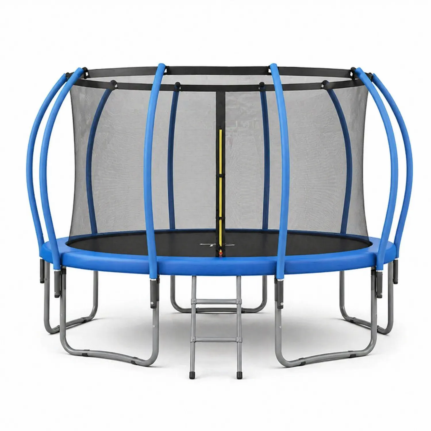 Trampolina ogrodowa okrągła stalowa 305 cm Niebieska