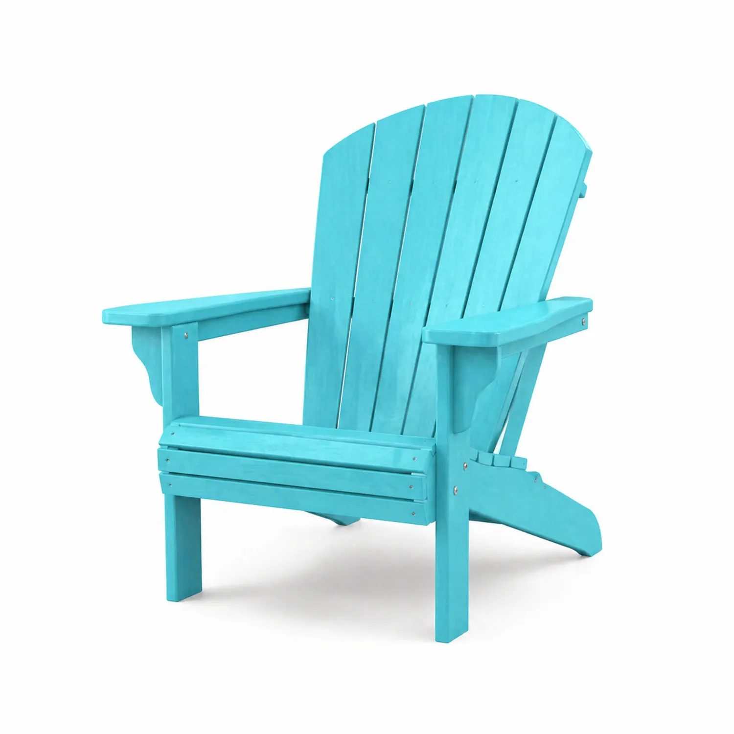 Fotel Adirondack drewniany turkusowy 75x90x90 cm