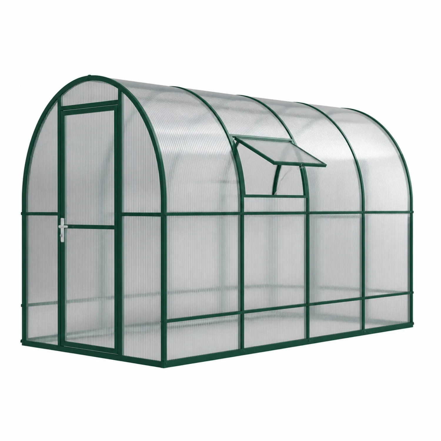 Szklarnia łukowa aluminiowa z poliwęglanu 300x200x200 cm Zielona