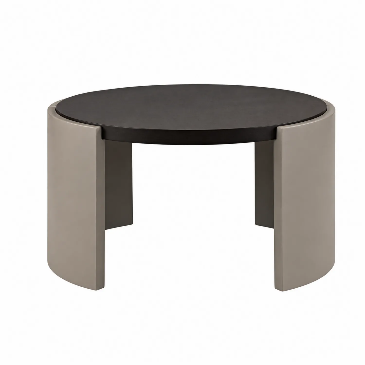 Okrągły stolik kawowy 50 cm drewno i metal
