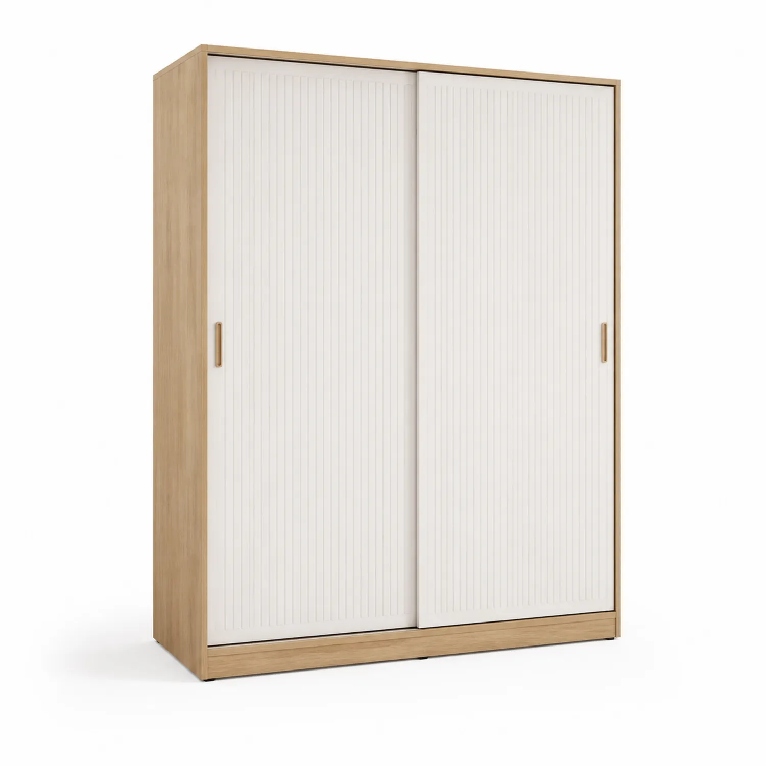 Szafa przesuwna dwudrzwiowa z płyty wiórowej i MDF 200x150x60 cm