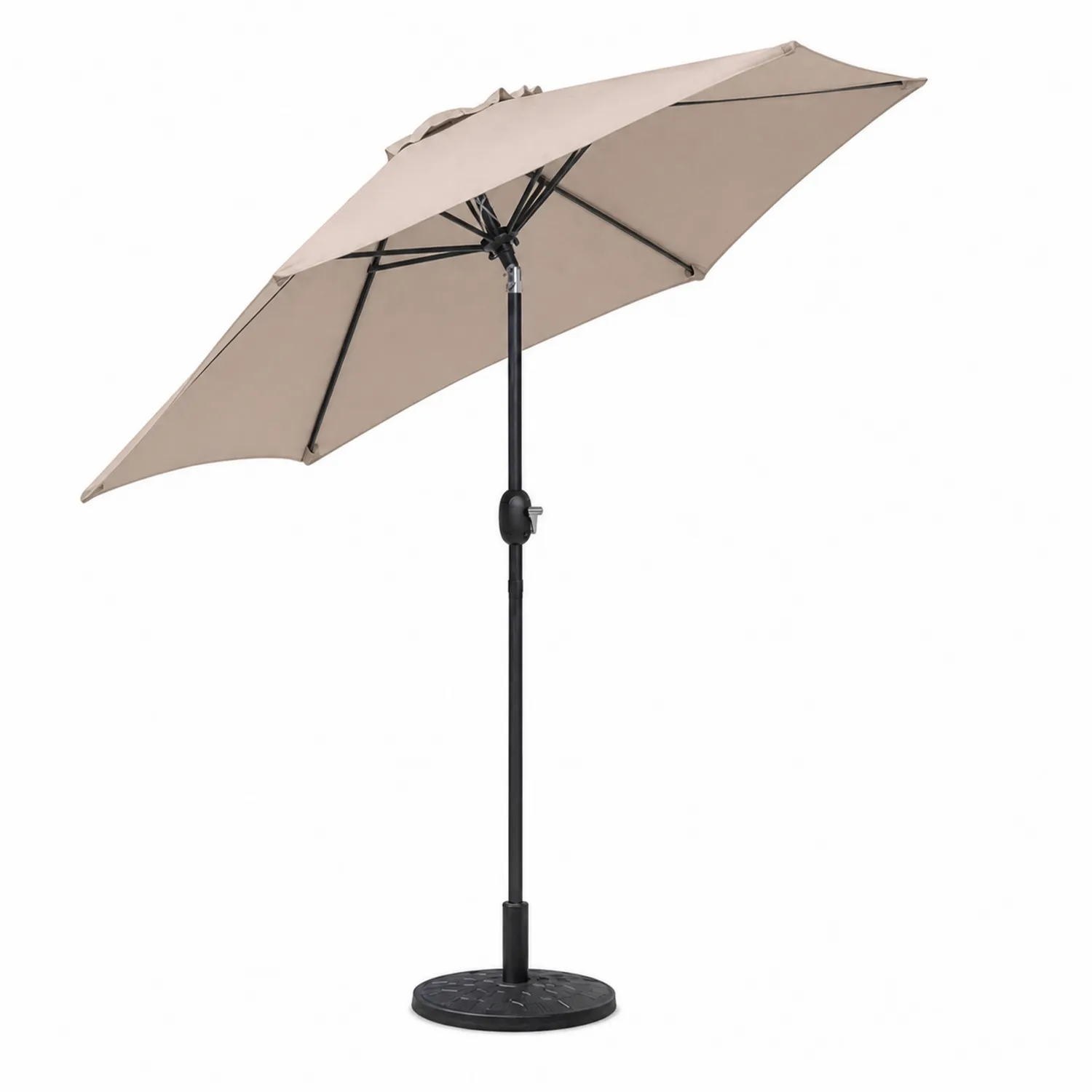 Parasol ogrodowy okrągły 300 cm Metal Poliester Beżowy-Eondurable