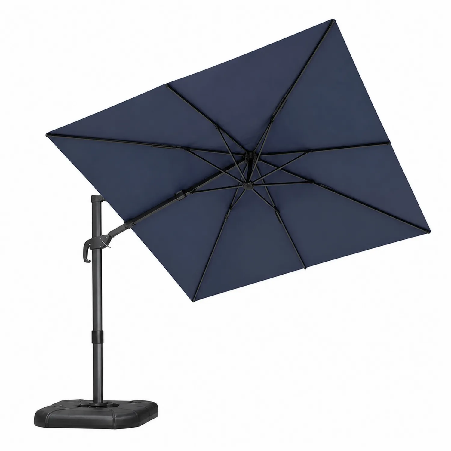 Parasol ogrodowy boczny Niebieski 300cm Poliester Aluminium-Eondurable