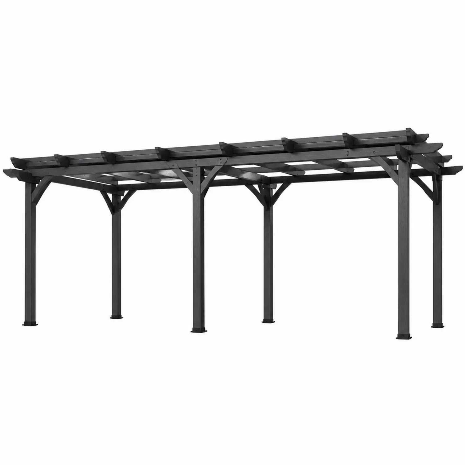 Pergola stalowa czarna 400x300x220 cm-Eondurable