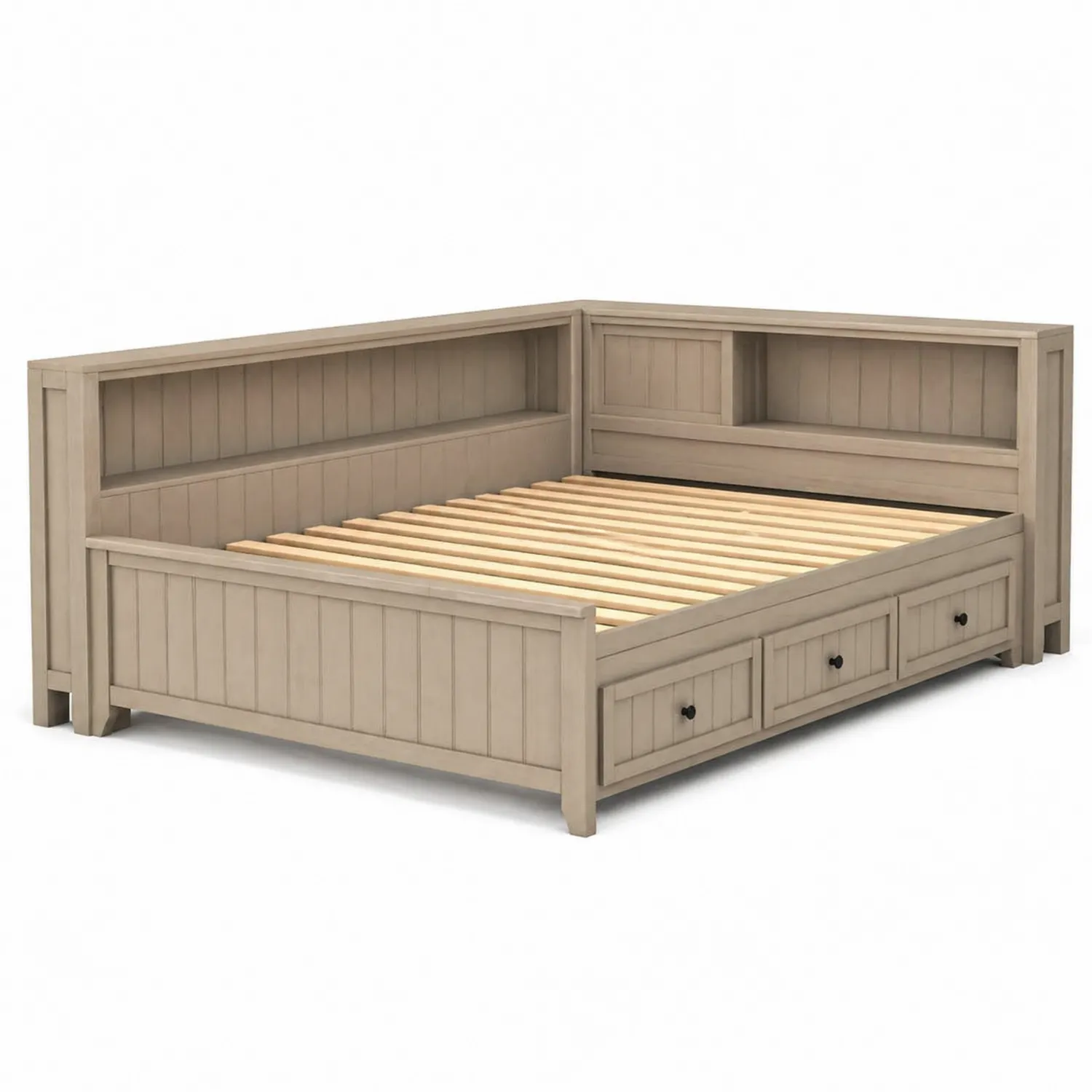 Holztagesbett mit Schubladen 200x90 cm