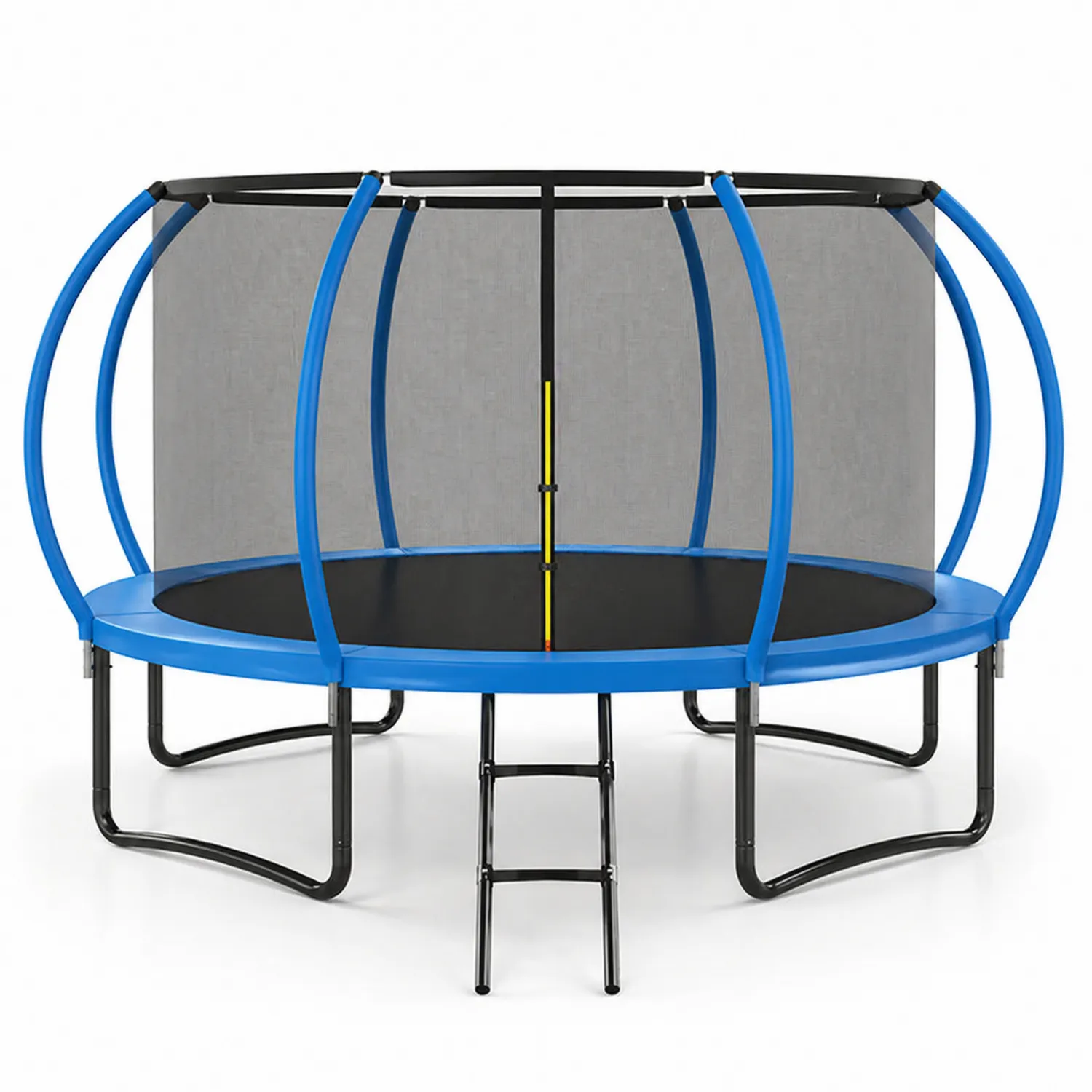 Rundes Trampolin mit Stahlrahmen Ø 305 cm und Sicherheitsnetz Blau