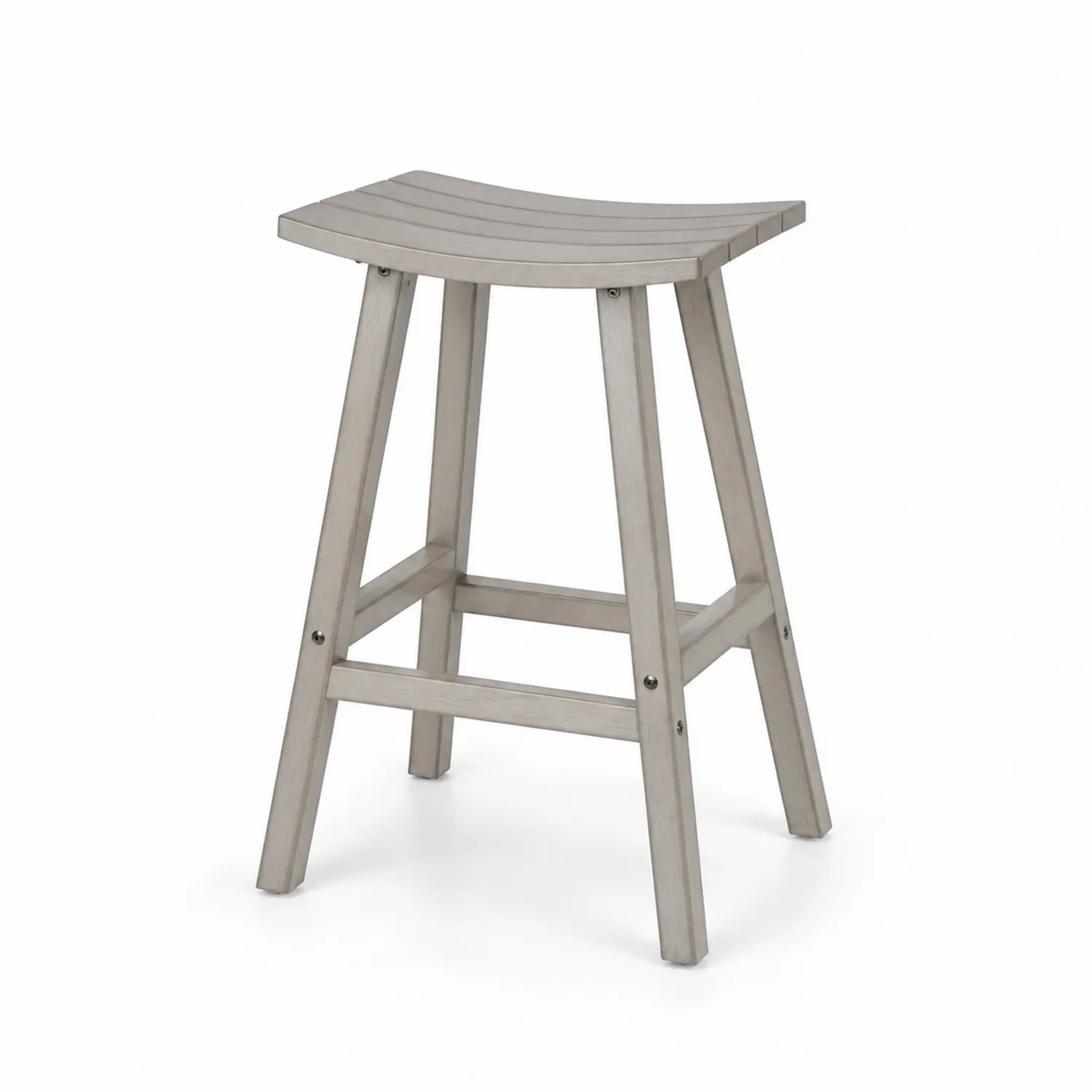 Barhocker Akazienholz Grau