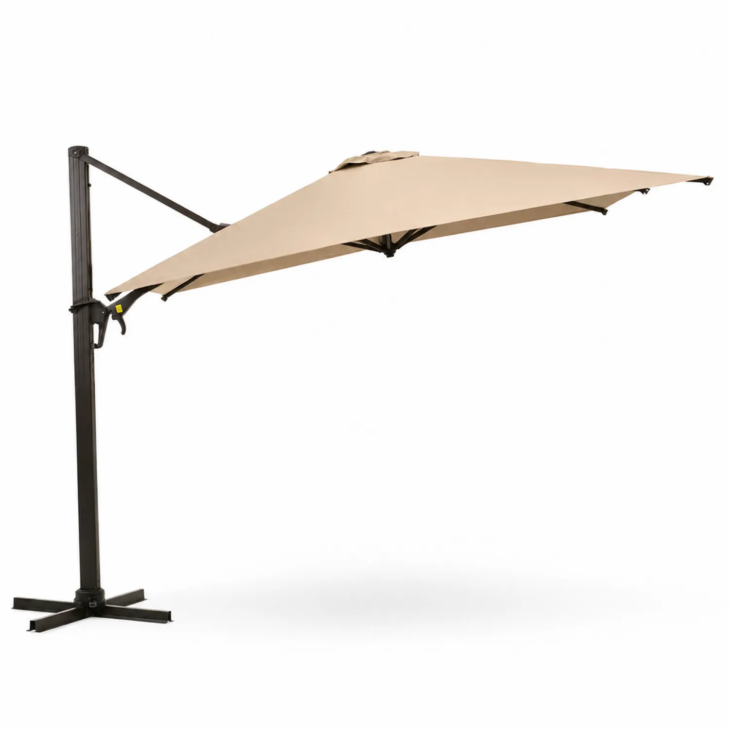 Ampelschirm Rechteck 3x4m Stahl Polyester Beige