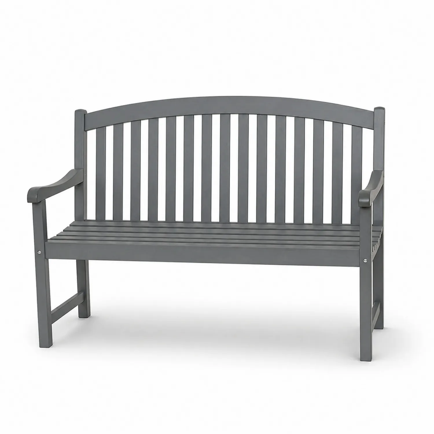 Gartenbank Eukalyptusholz Grau 120 cm