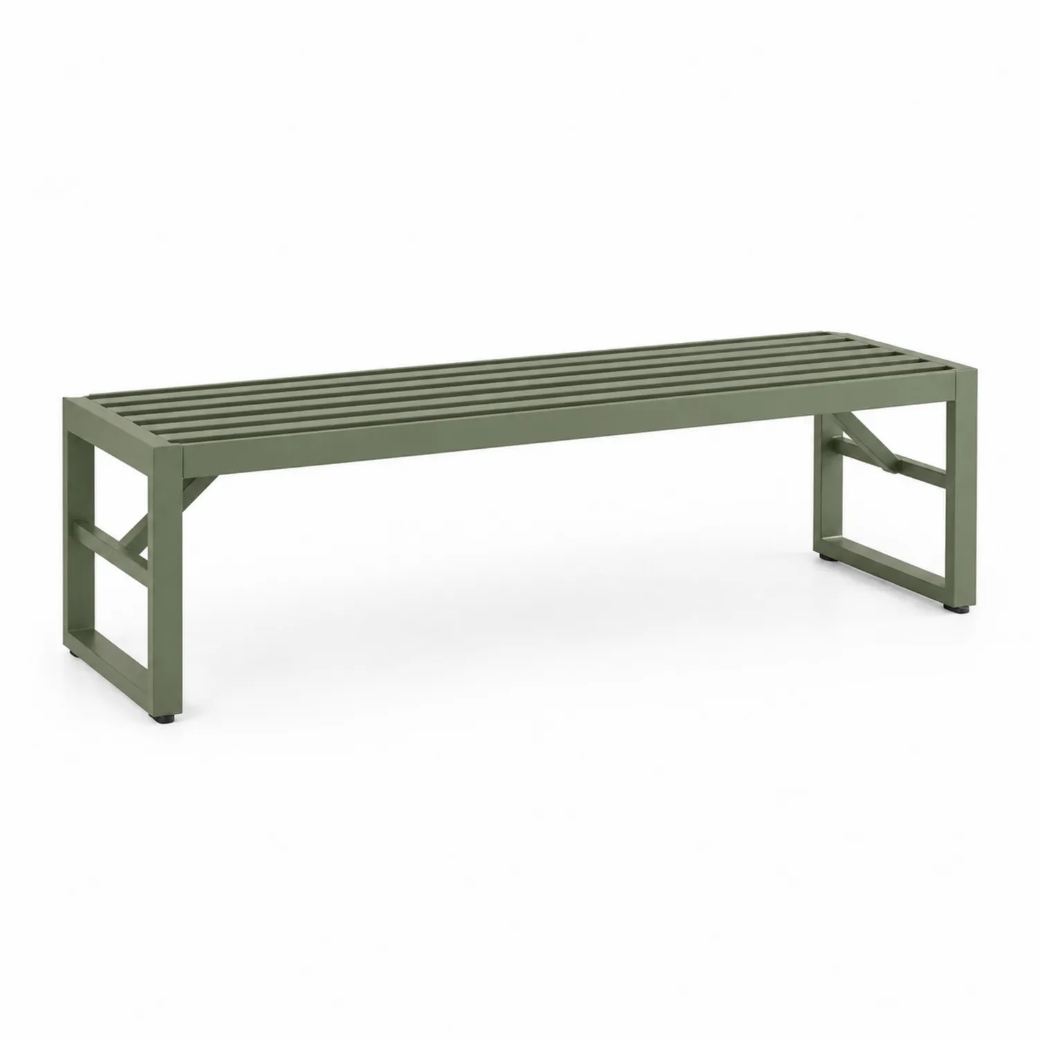 Metall-Gartenbank 120 cm Grün