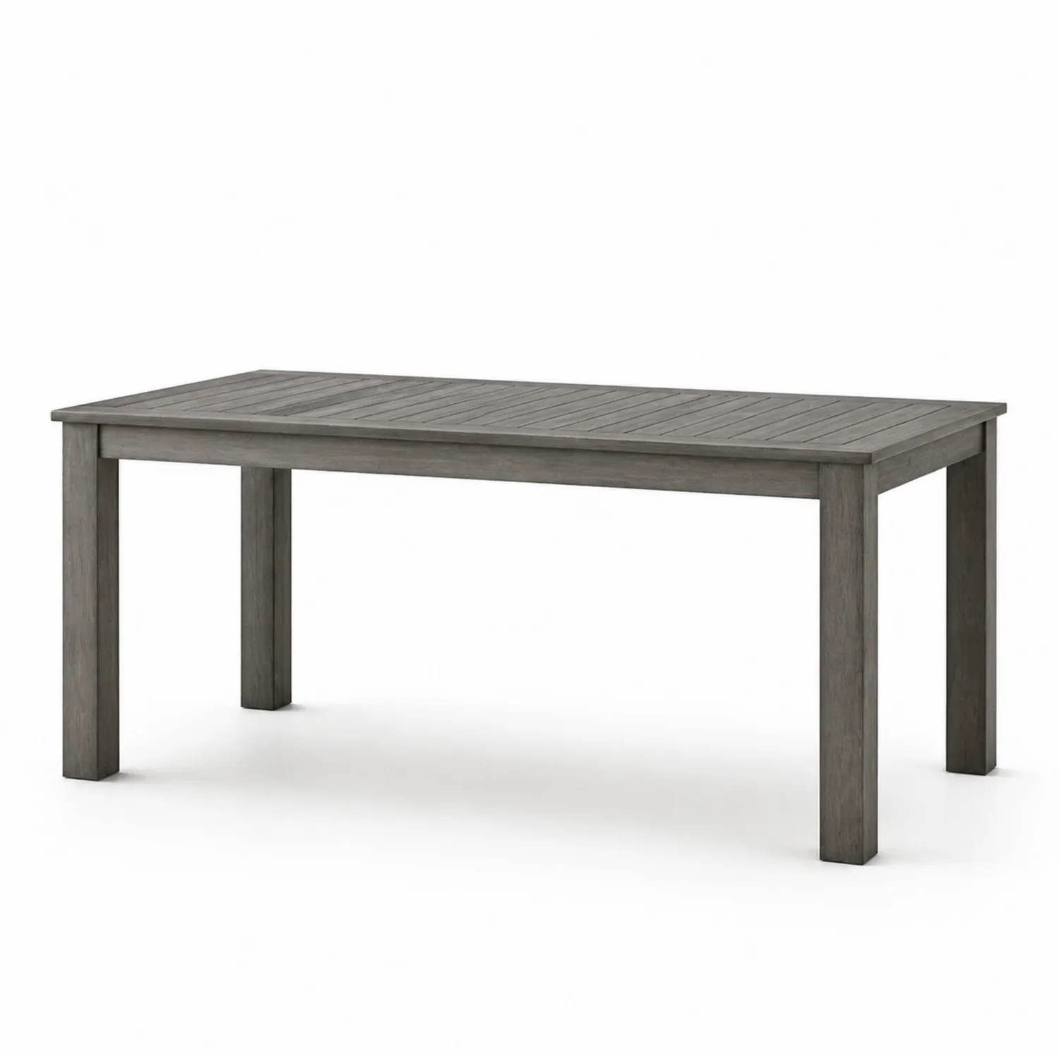 Holz-Gartentisch Akazie 200 x 100 cm Grau