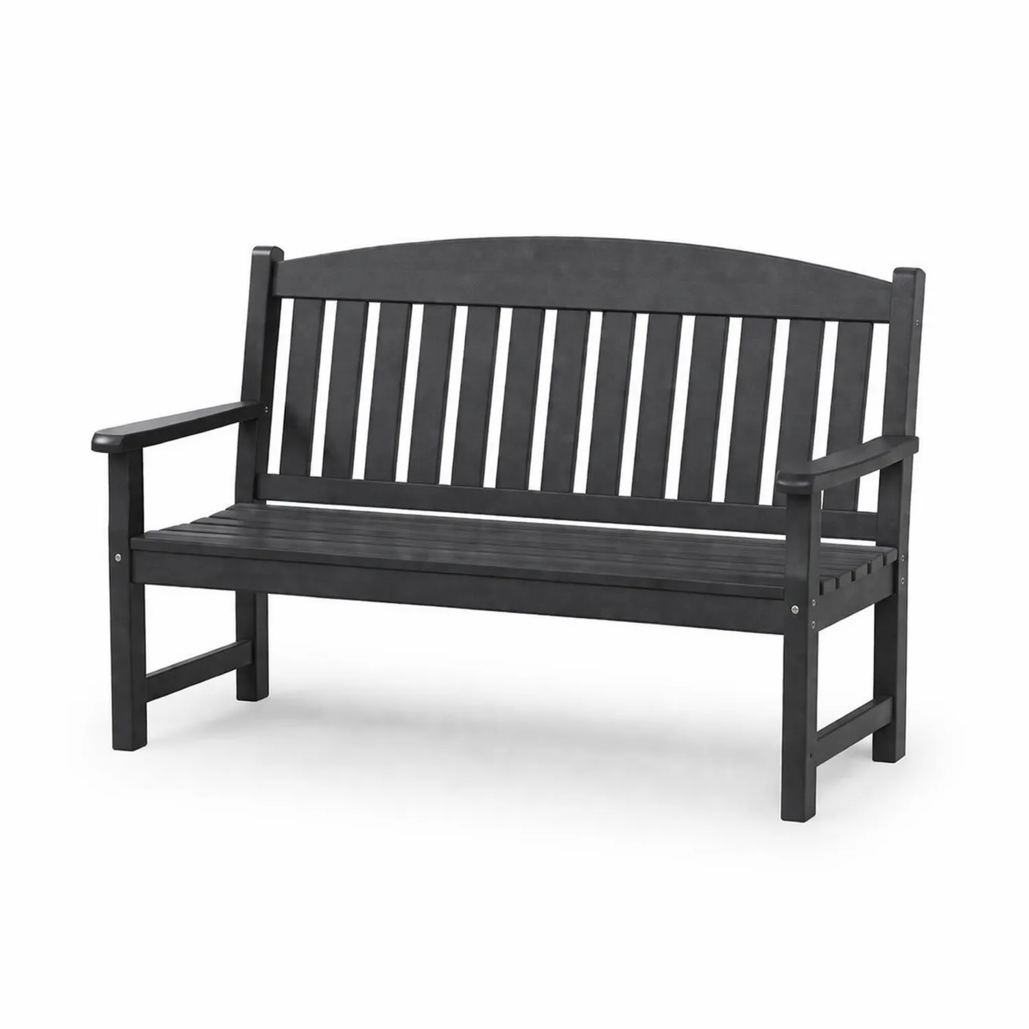 Gartenbank Kunststoff Schwarz 120x60x90 cm