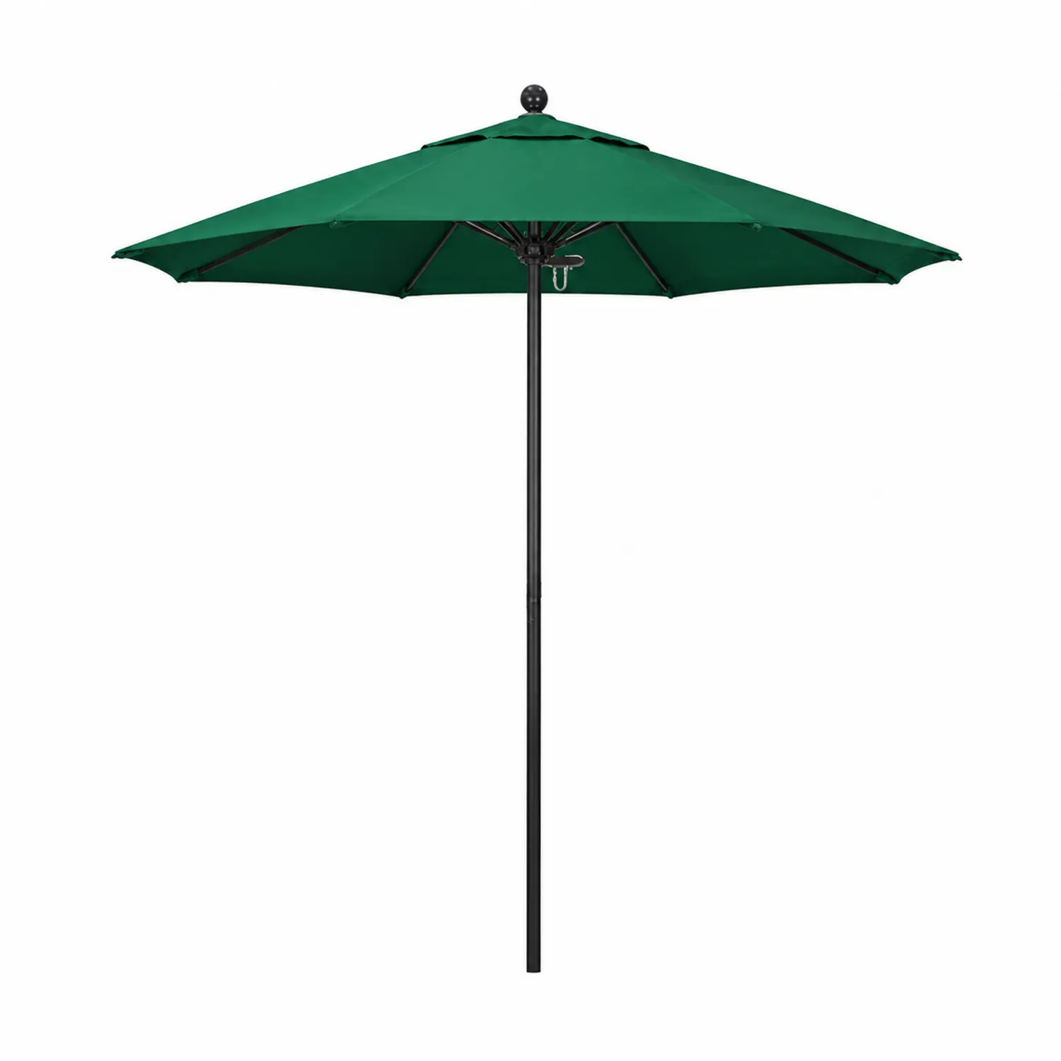 Runder Sonnenschirm 2.7m Polyester Grün mit Aluminiumstange