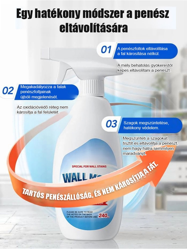 【Környezetbarát és nem mérgező】Gyors falitakarító szer