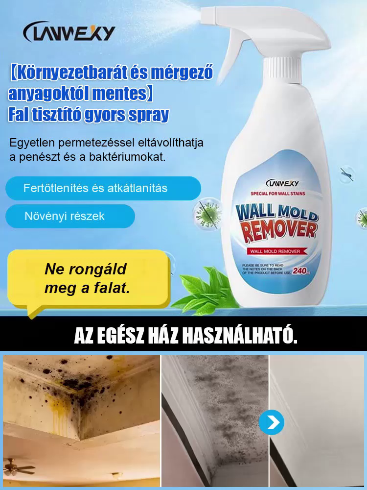 【Környezetbarát és nem mérgező】Gyors falitakarító szer