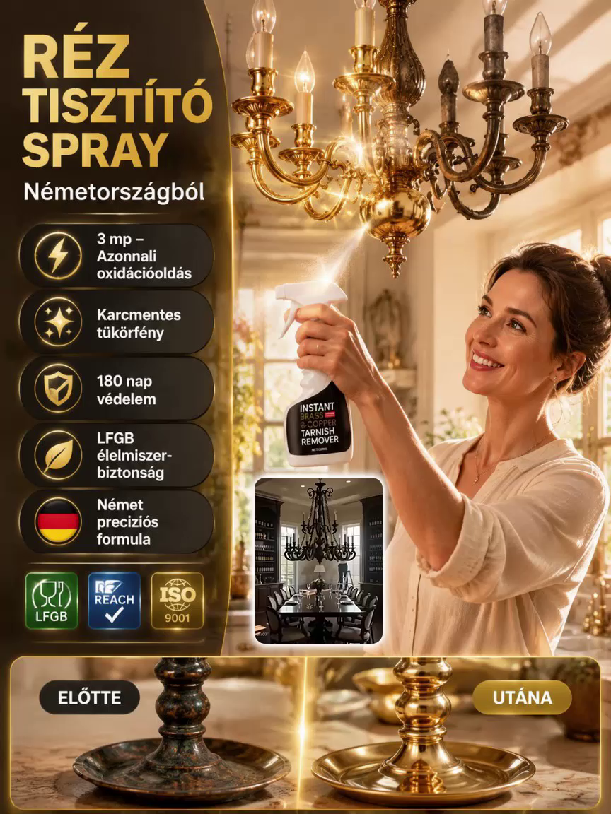 Sárgaréz rozsdaeltávolító tisztító spray